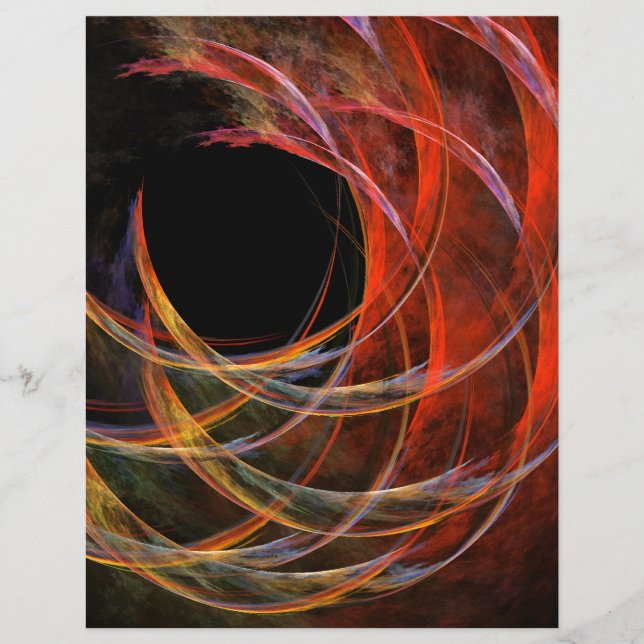 Brytning av cirkelformad Abstrakt Art Letterhead (Framsida)