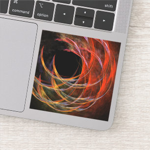 Brytning av cirkelformad Abstrakt Klistermärken