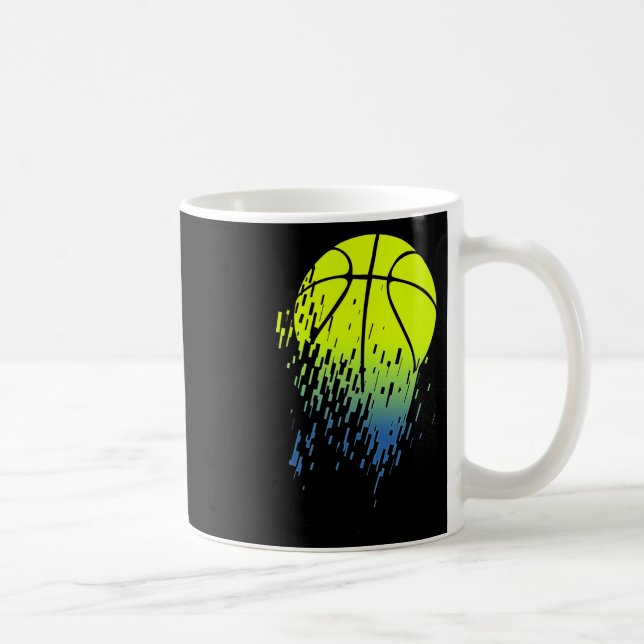 Brytning av Neon Grönt Bysketbyll Urbyn Graphic Kaffemugg (Höger)