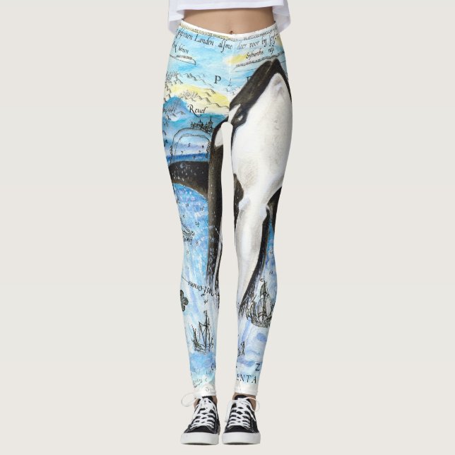 Brytning av Orca Ancient Karta Leggings (Framsida)