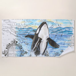 Brytning av Orca Whale Ancient Karta