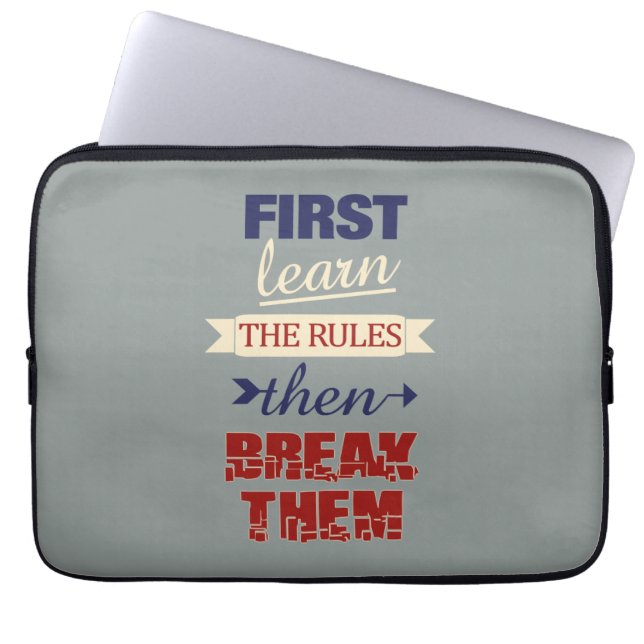 Brytning av Regler laptop sleeve (Framsidan)