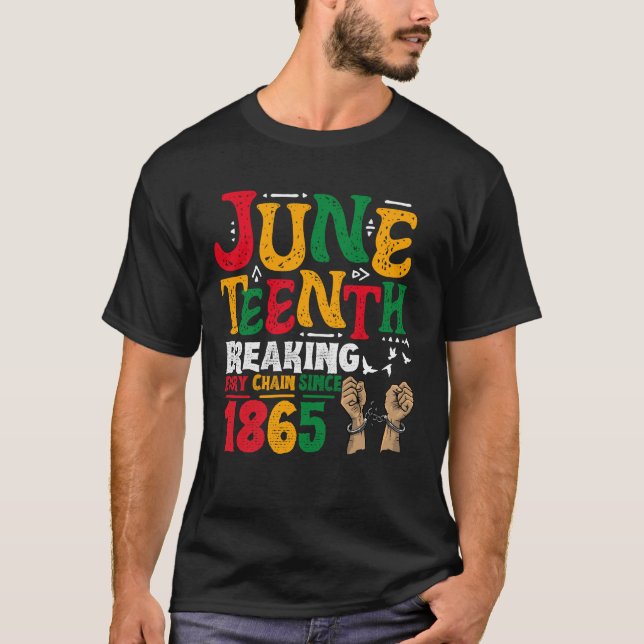 Brytning av varje kedja sedan 1865 100 svarta W T Shirt (Framsida)