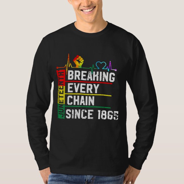 Brytning av varje kedja sedan 1865, svart H T Shirt (Framsida)