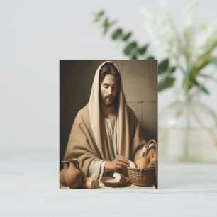 Brytning Bröd: Jesus Helig Vykort