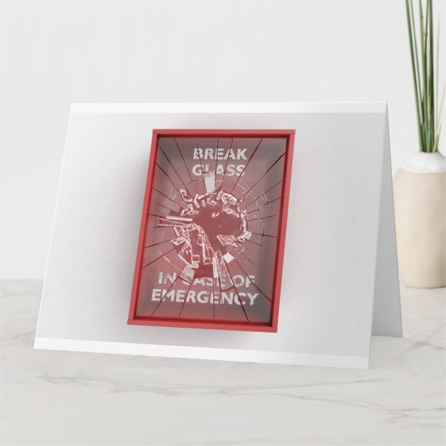 Brytning i Fodral i Akutets rödbox Kort (Framsida)