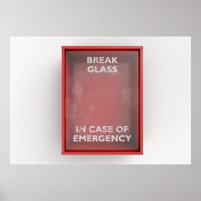 Brytning i Fodral i Akutets rödbox Poster (Framsidan)