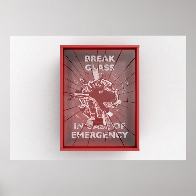 Brytning i Fodral i Akutets rödbox Poster (Framsidan)