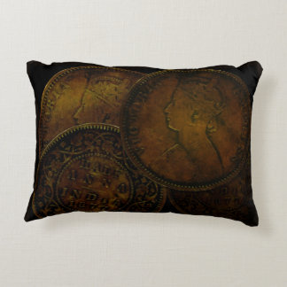 Brytningen kudder med myntar halva Anna Indien Prydnadskudde