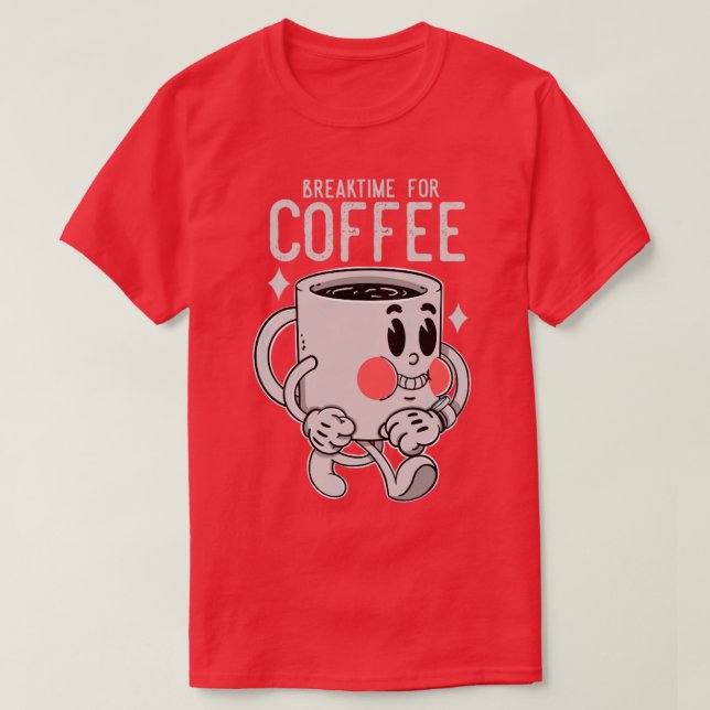 Bryttid för kaffe t shirt (Design framsida)
