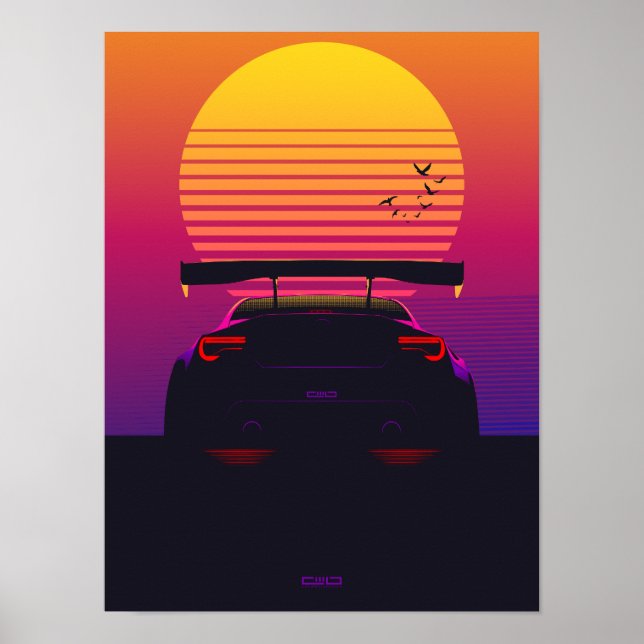 BRZ-synthwave Poster (Framsidan)