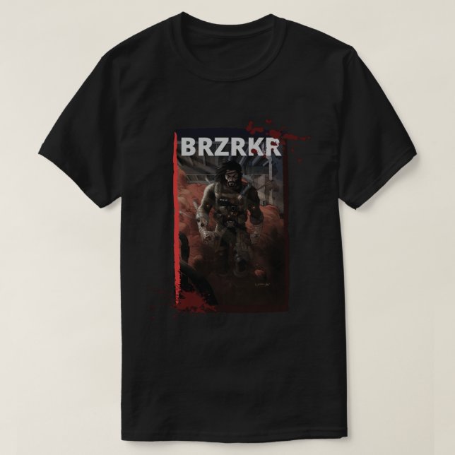 BRZRKR Sticker T Shirt (Design framsida)