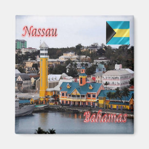 BS Bahamas - NASSAU Cruise Frakt Terminal - Fridge Magnet