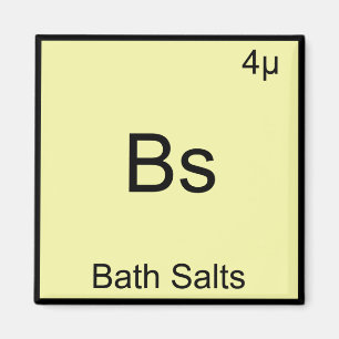 Bs - Bath Salts Funny Inslag Meme Chemistry Tee Magnet