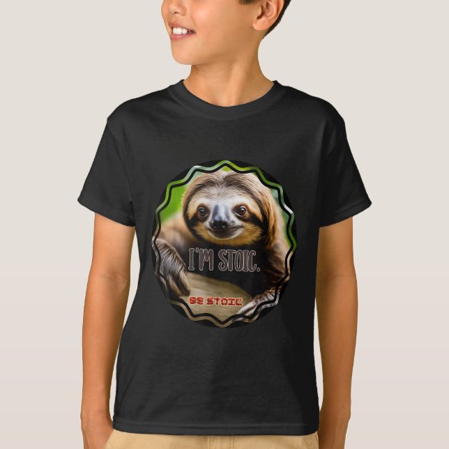 Bs Im Stoic Sloth T Shirt (Framsida)