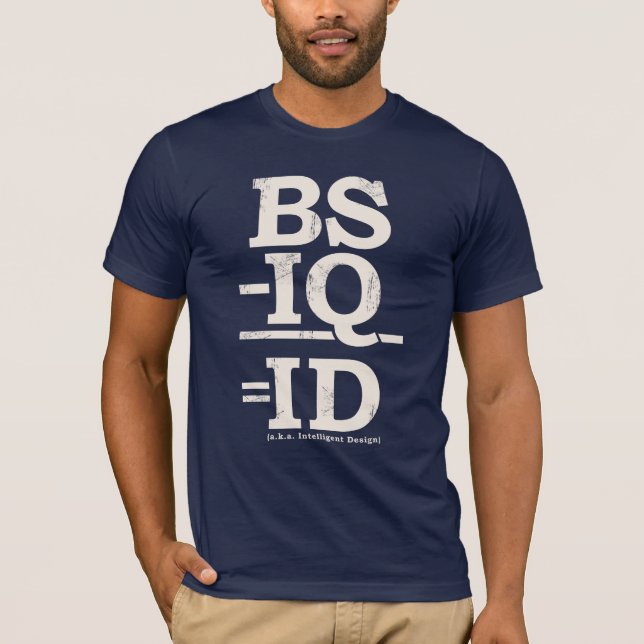 BS - IQ = LEGITIMATION T-SHIRT (Framsida)