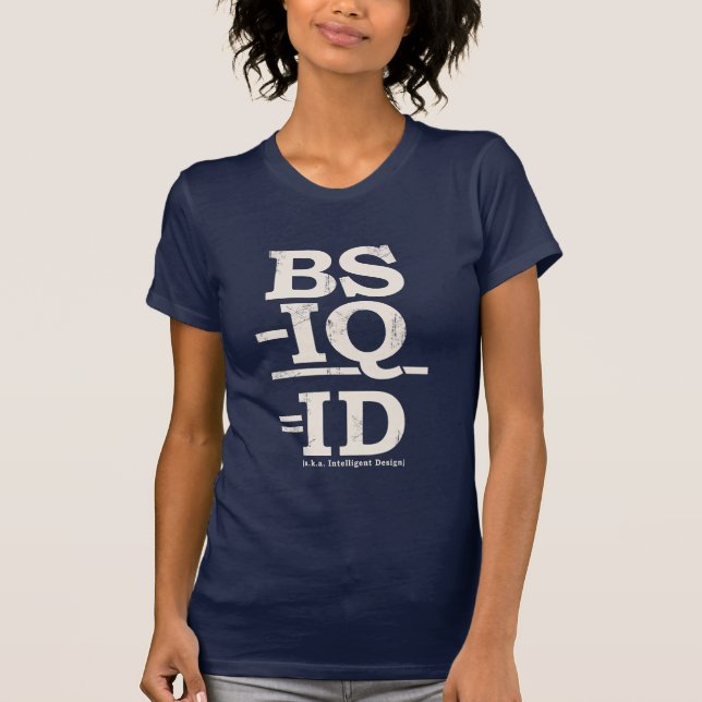 BS - IQ = LEGITIMATION T-SHIRT (Framsida)