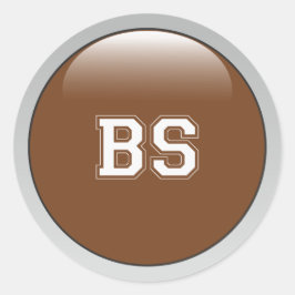 BS Sticker Runt Klistermärke