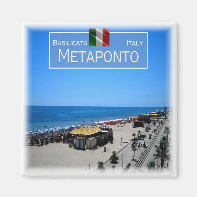 BSL002 METAPONTO - Basilicata - Italien - Fridge Magnet (Framsidan)