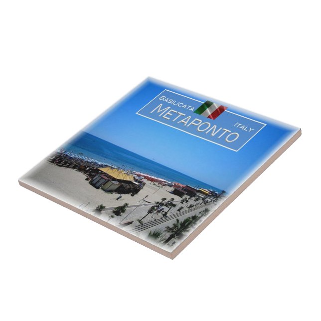 BSL002 METAPONTO, Basilicata, Italien Kakelplatta (Sidan)