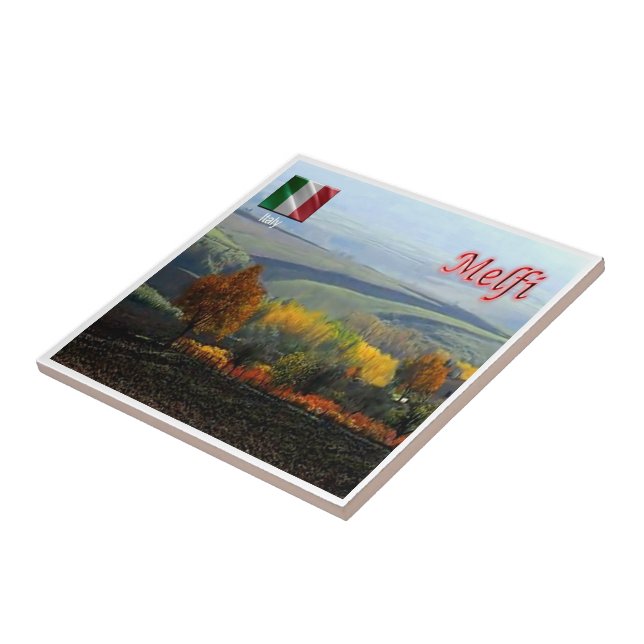 BSL012 MELFI, Basilicata, Italien Kakelplatta (Sidan)