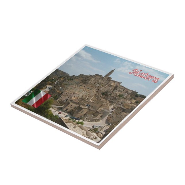 BSL016 MATERA The Sassi of Matera Kakelplatta (Sidan)