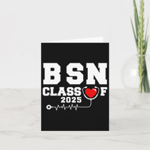 Bsn Bachelor of Nursing Studenten Cl of 2025 Grad Kort
