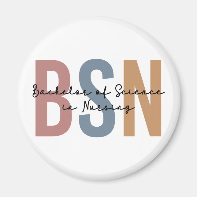 BSN Bachelor of Science in Nursing Studenten Magnet (Framsidan)