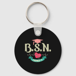 Bsn Earned It Nurse Degree Senior Nursing Student Nyckelring