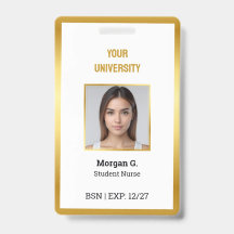 BSN Nurse Anpassningsbar Photo Namn