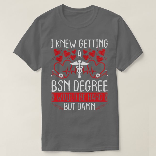 BSN Nursing Studenten Accessoires Nursing Student T Shirt (Design framsida)