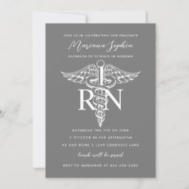BSN RN Nurse Studenten Announcement Anpassningsbar Inbjudningar