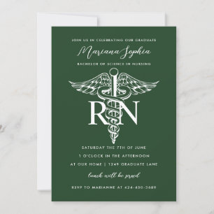 BSN RN Nurse Studenten Announcement Anpassningsbar Inbjudningar