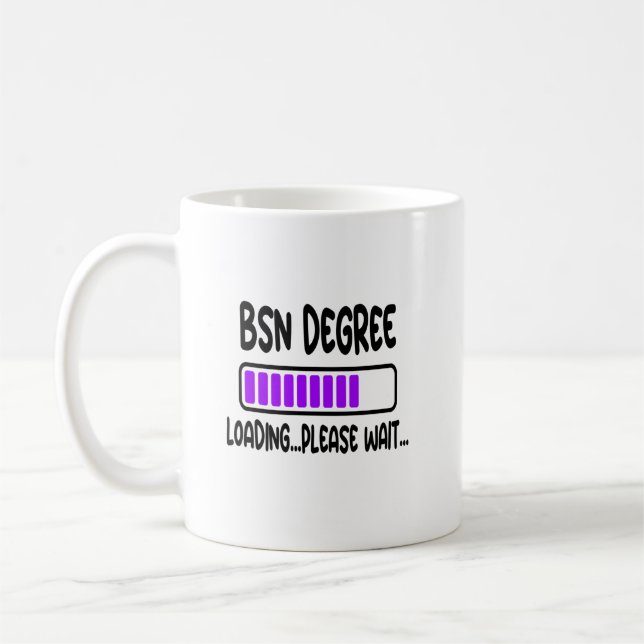 BSN Student Nursing School Bachelor Science Gift Kaffemugg (Vänster)