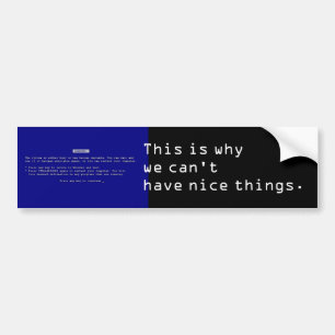 BSOD-bildekal Bildekal