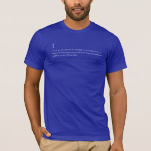 BSoD blåttt-Skjorta av död - DET Techservice Tee