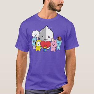BT21 ALL TECKENARMY T SHIRT