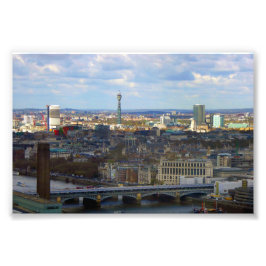 BT Torn London Skyline Cityscape England Storbrita Fototryck