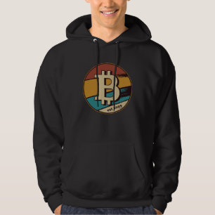 BTC Bitcoin comeback krypto vintage retro est 2009 Hoodie