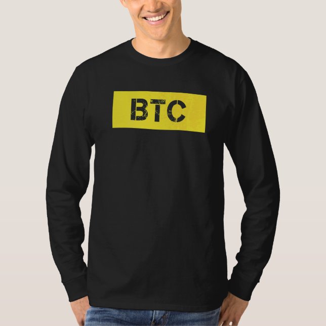 Btc Bitcoin T Shirt (Framsida)