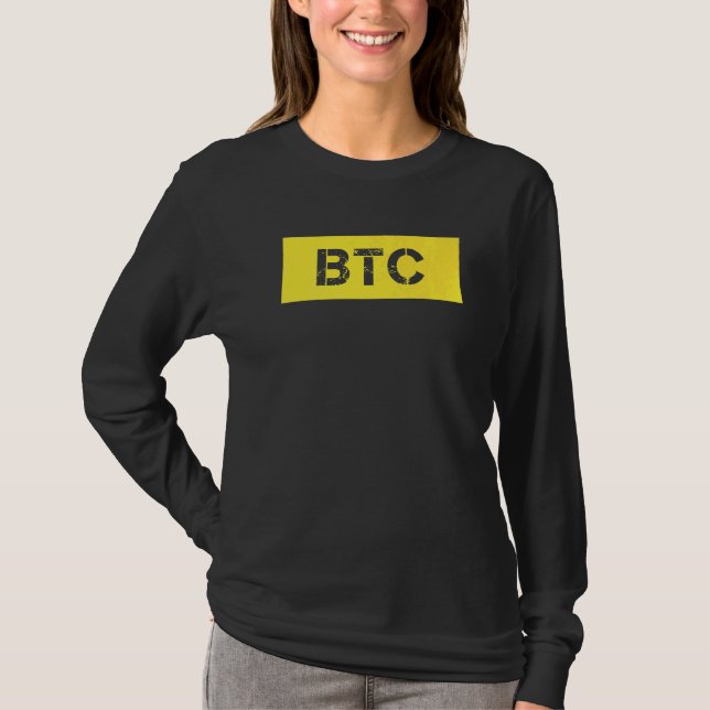 Btc Bitcoin T Shirt (Framsida)
