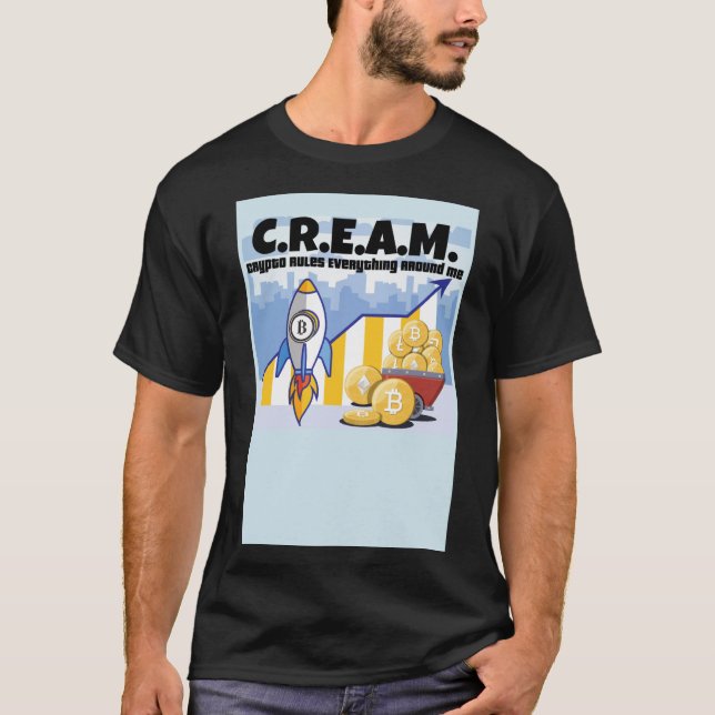 BTC Crypto Regler Allt runt min bullish på B T Shirt (Framsida)