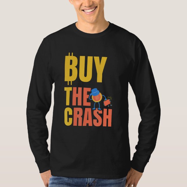 Btc Köp Kraschen Krypto Bitcoin T Shirt (Framsida)
