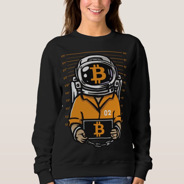 BTC Up to the Moon Bitcoin T Shirt (Framsida)