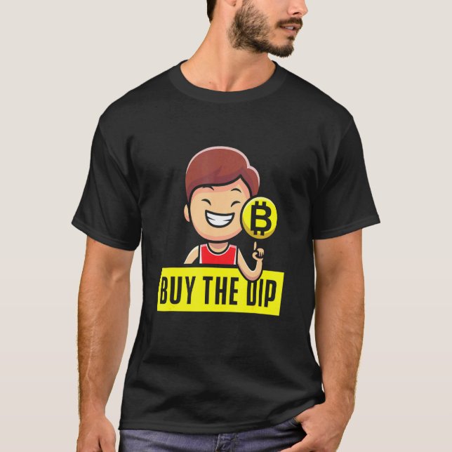 Btfd köper dip Coin Hodl Blockchain Btc Crypto B T Shirt (Framsida)