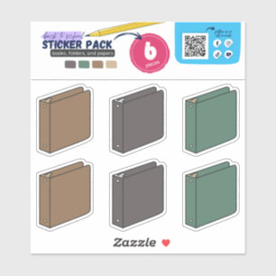 BTS-BOKAR, (3RING BINDER) KLISTERMÄRKEN