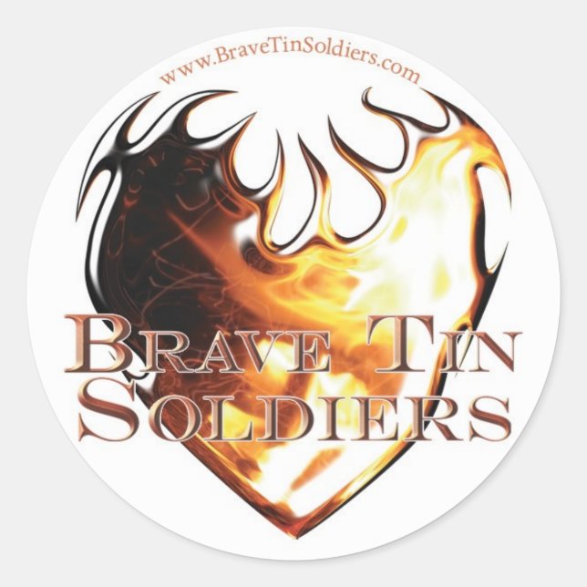 BTS Heart Sticker Runt Klistermärke (Framsida)