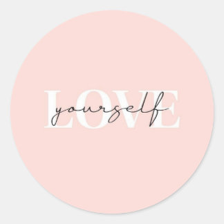 BTS Kärlek Yourself Stickers Runt Klistermärke