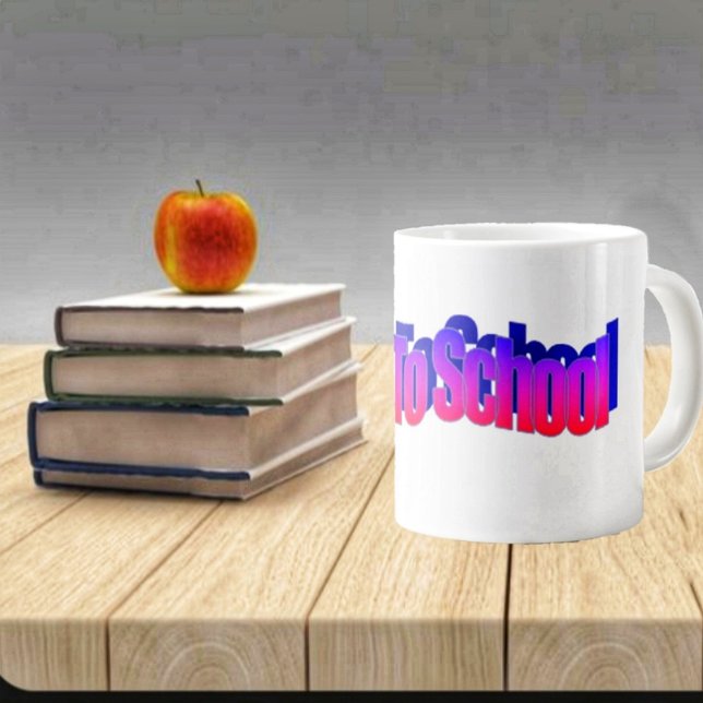 BTS-Red-Blue Jumbo Mugg (This jumbo coffee mug sets the tone for the school year!)