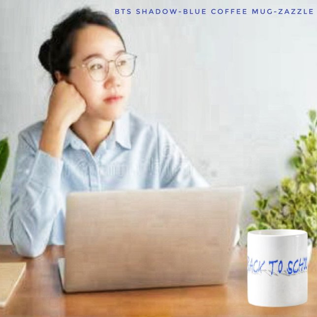 BTS Shadow Blue Kaffemugg (Skapare uppladdad)